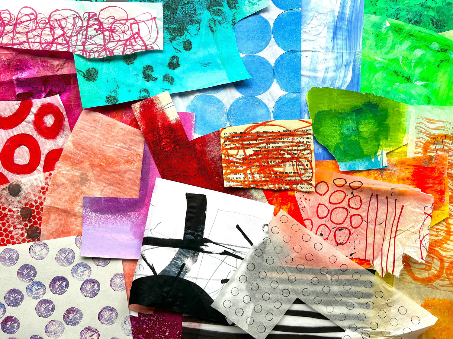 NEW! Make Collage Papers with Found and Recycled Objects